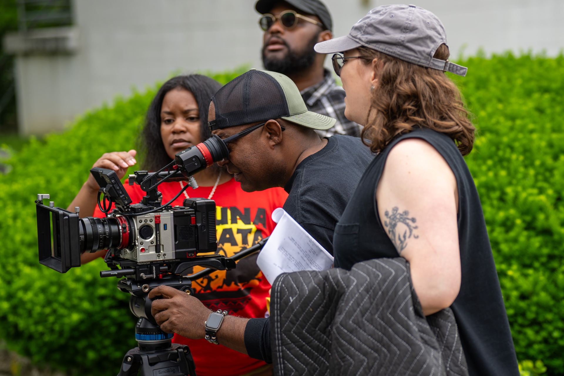 Behind the scenes with the crew